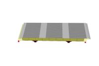 sonido de la pared del panel de bocadillo de 100kg/M3 Rockwool que impermeabiliza 100m m
