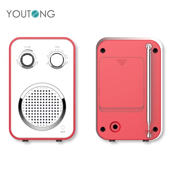 2 Din Mini Pocket Digital FM Radio com entrada de áudio auxiliar e comprimento de cabo de 1,2 m