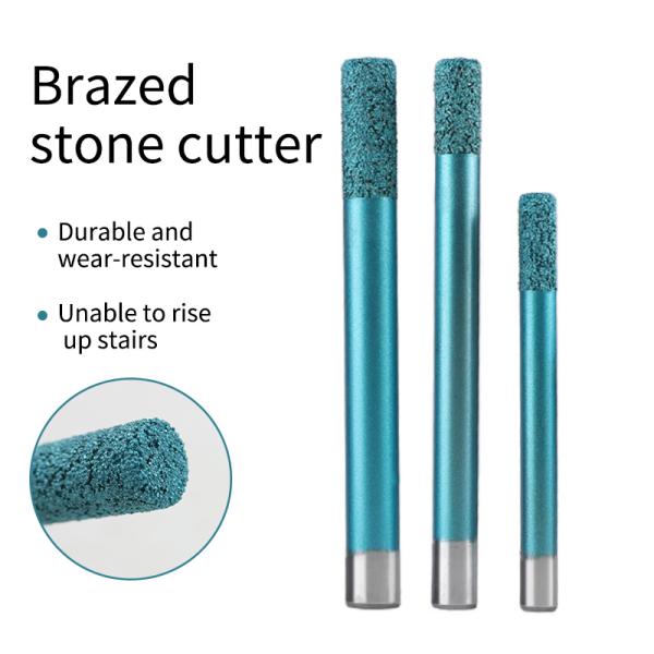 3.175mm - 12mm Stone Drill Bit Engraving  45HRC Diamond Core Drill Bit
