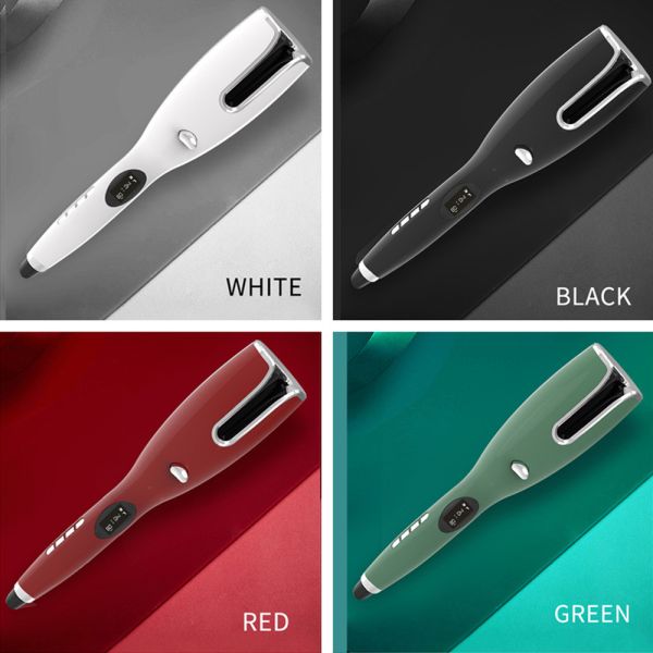 Deep Wave PTC Hair Rotating Curling Iron Titanium Ceramic Coating