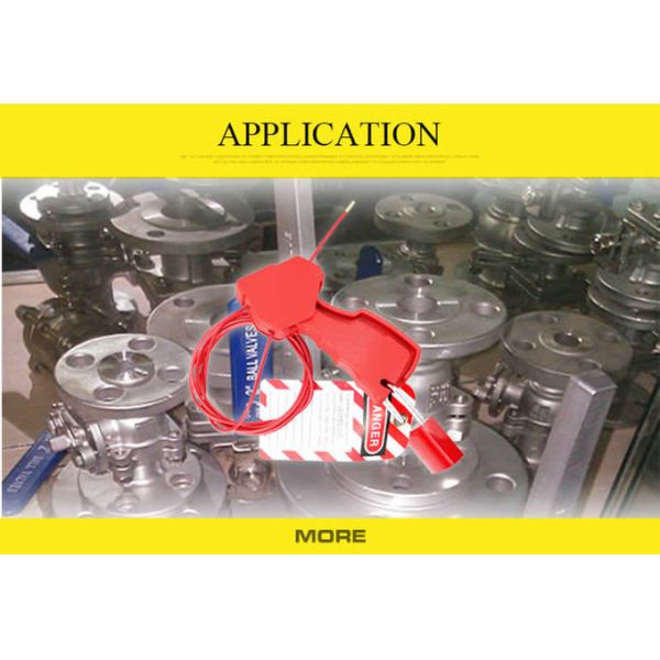 Adjustable PVC Coating 1/8'' 2.4m Grip Type Cable Lockout