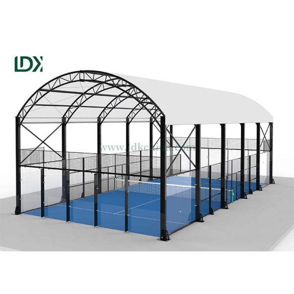 Custom Retractable Sport Roof Electric Padel Tennis Court