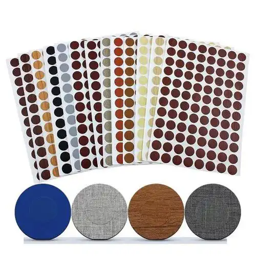 Cover Hole Sticker Cabinet Plastic Self-adhesive Fastcap Decorative Pvc Covers Adhesive Screw Cap