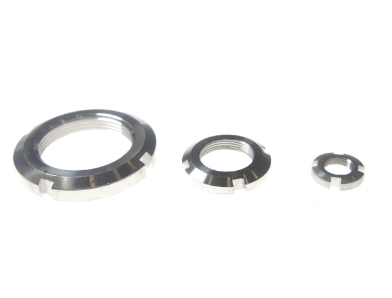 Self Locking Bearing Round Lock Nut Mild Steel Material DIN981 M3 X 20 Size