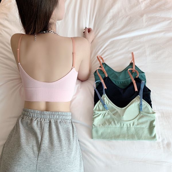 Comfortable Vest Style Girl's Bra High Quality New Arrival 2025 Wholesale Women Vest Style Bra for Slim Girls