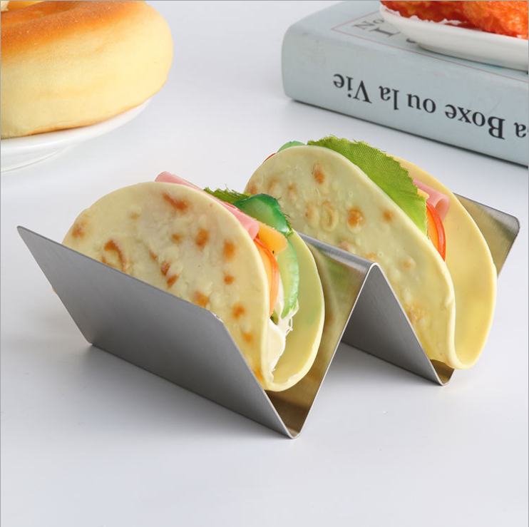 Stainless Steel Taco Holder Stand Taco Tray Mexico Pancake Holder Baking rack