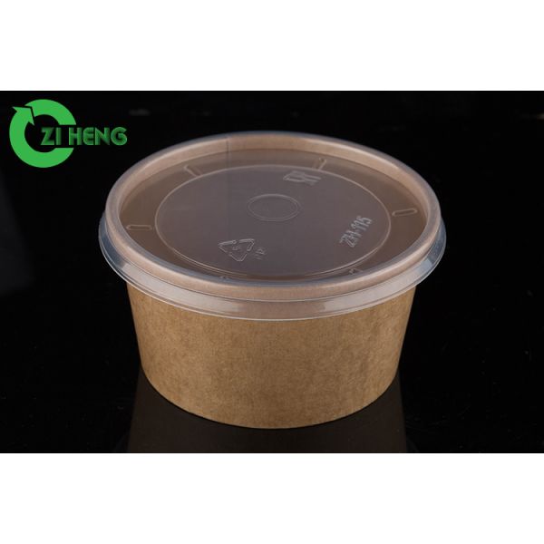 Biodegradable салатницы 12oz Kraft качества еды бумажное устранимое