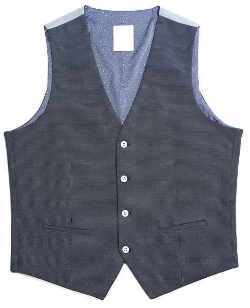 65% Polyester Mens Tailored Vest Dark Grey Color Office Business Adults