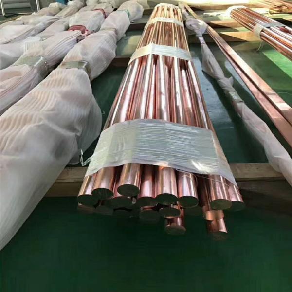 Round Solid Steel Rod Square 0.25mm 5mm C11000 C10100 Thickness 99.99% Red Copper Bar