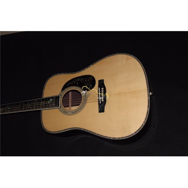 AAAAA all solid wood guitar customize right the best D shape right left handed acoustic electric guitar