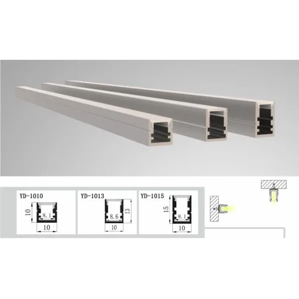 Square Surface Mounted LED Profile with 6063 T3-T8 Aluminum Alloy and Anodized Finish for Customized Indoor Lighting