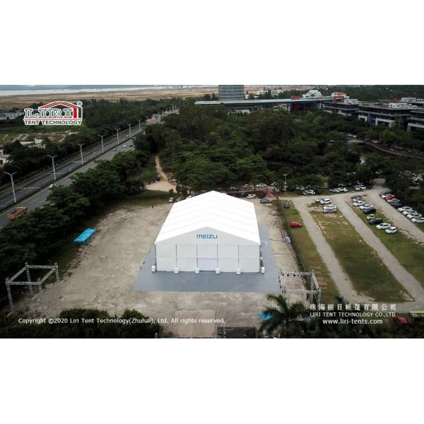 Подгонянная структура шатра события крышки ПВК 20×50м