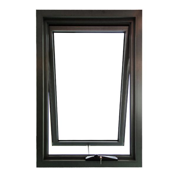 Tempered Glass Awning Windows With Modern Design And Stainless Steel Screen Netting