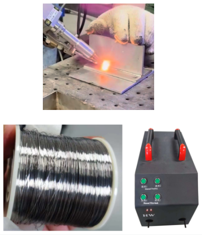 Máquina de soldadura láser portátil de alta precisión para acero inoxidable / acero al carbono y aluminio