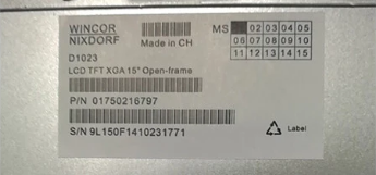 ATM Wincor Procash 280 LCD 1750216797 Wincor Nixdorf LCD TFT XGA 15
