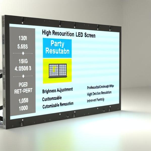 High Resolution Party Rental LED Screen with Brightness Adjustment and Customizable Resolution
