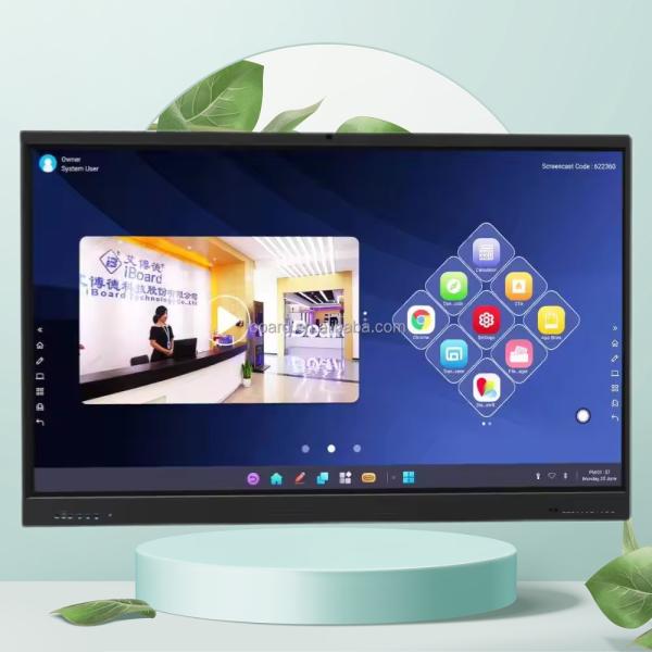 IBoard 55-110 Inch Smart Board Interactive Electronic White Board Classroom Interactive Boards For School Teaching Meeting Room