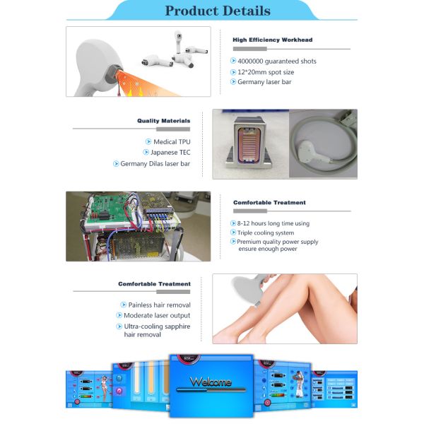 Nubway salon use beauty equipment 808 nm laser hair removal machine for spa