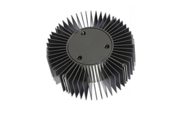 70 W Auminum expulso redondo conduziram o dissipador de calor com anodização preta