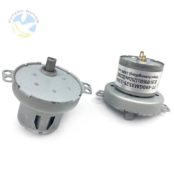 6V 12V 24V DC Spur Gear Motor High Torque FT-49OGM3525-150K For Robot