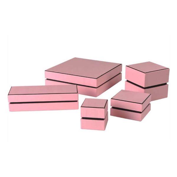 Square Shaped Jewelry Paper Boxes Heat Transfer Printing For Ring Storage