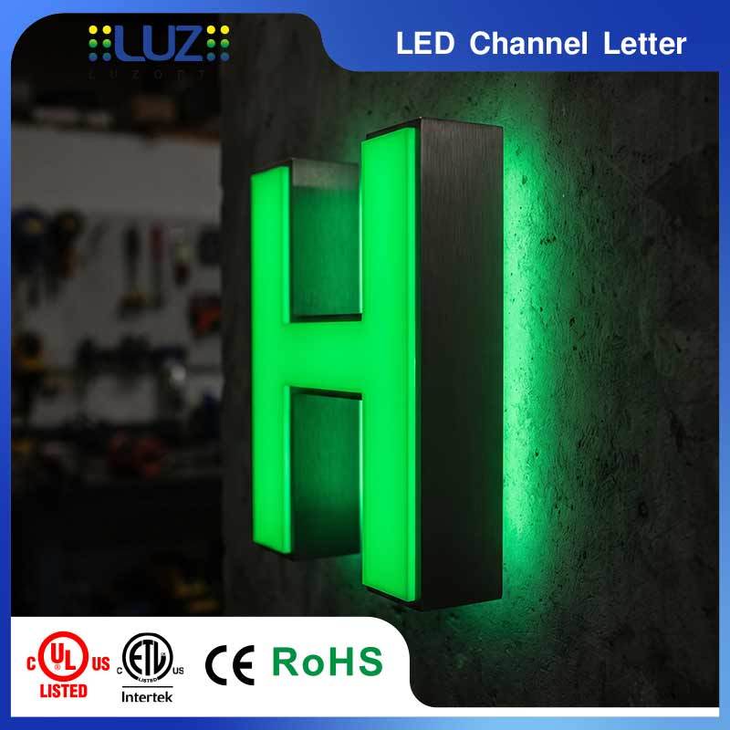 Eco Green Lighting High Consistency Internal External Illumination Channel Letter For Medical Pharmacy Center