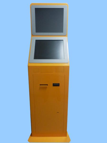 19 LCD Dual Screen Self Service Kiosk Standing for Retail Payment
