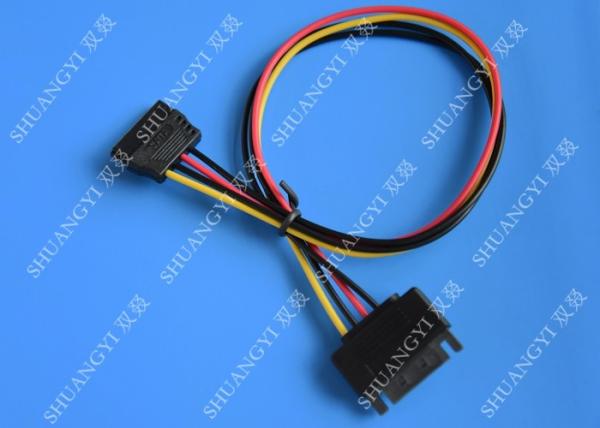 Internal 15 Pin Male To Female SATA Data Cable For Computer IDC Type