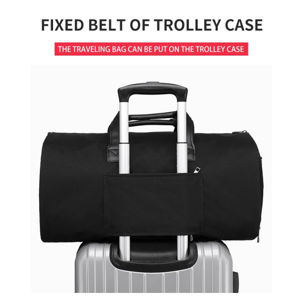 Оптовая мультифункциональная водонепроницаемая мужская деловая путешественная сумка на заказ логотип складной костюм покрытие одежда