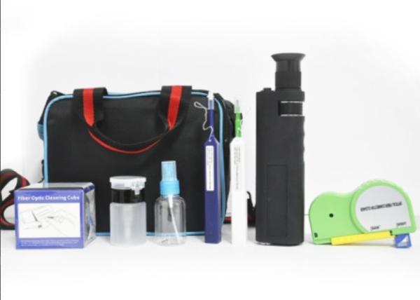 Black Optical Fiber Testing Tools Cleaning Kits