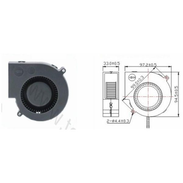 12v High Pressure Cooling Fan Dc Exhaust Fan For Computer 12 Months Warranty