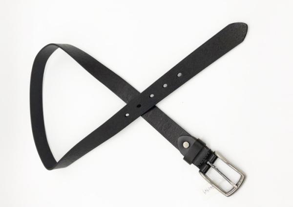 Flower Pattern Embossed Leather Belt Black Color 95 - 125cm Length