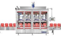 5L-30L 8 buses Machine de remplissage de lubrifiant contrôlée par PLC