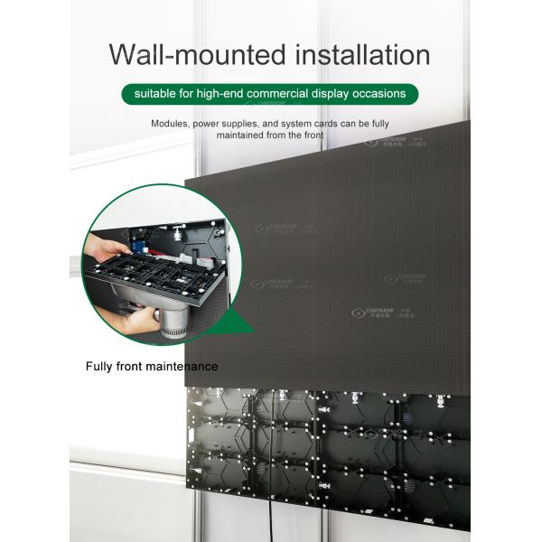 Ultra Thin HD P2.5 LED Video Wall High Refresh Rate Front Maintenance Indoor LED Display Screen