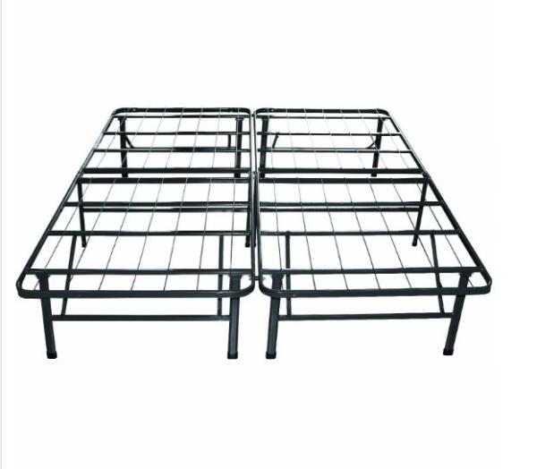 Modern Home Office Folding Metal Bed for Adults Single Size Steel Frame Furniture