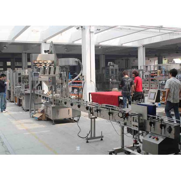 Линия промышленной бутылки заполняя/линия стирального порошка заполняя с мотором сервопривода и экраном касания