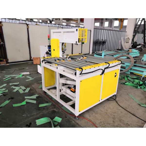 Automatic Steel Coil Wrapping Machine With Adjustable Take Up Arm Φ30-65mm