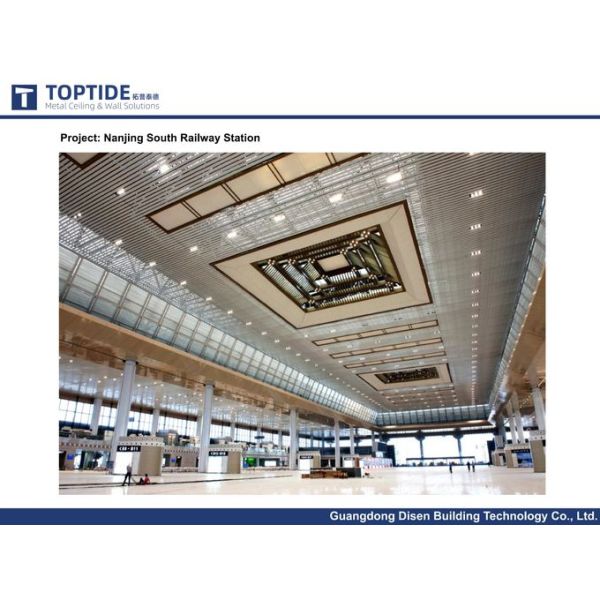 Decorative Steel 2x2 Acoustical Ceiling Tiles Acoustic Building Open Tee Grid Aluminum Materials