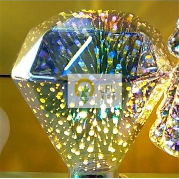 шарики СИД галактики фейерверков 3Д декоративные с квадратным диамантом печатают 5В 100г