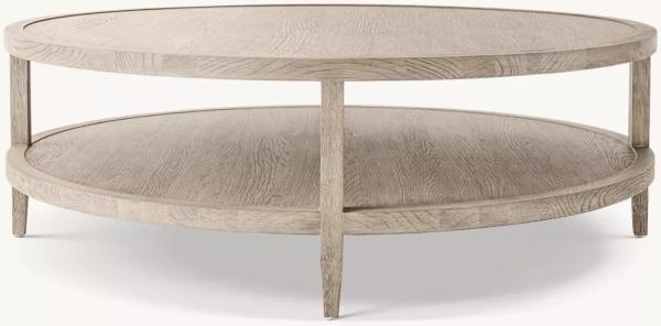 Meubles de table à café modernes et ronds personnalisables avec toit en bois pour le salon