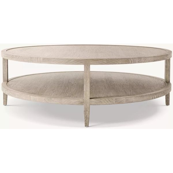 Meubles de table à café modernes et ronds personnalisables avec toit en bois pour le salon