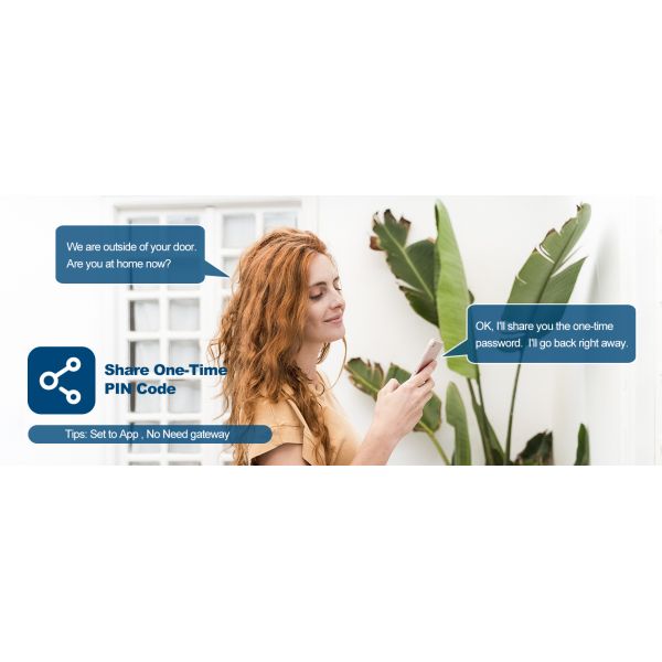 ODM App Control Outdoor Biometric Smart Fingerprint Door Lock With Keypad