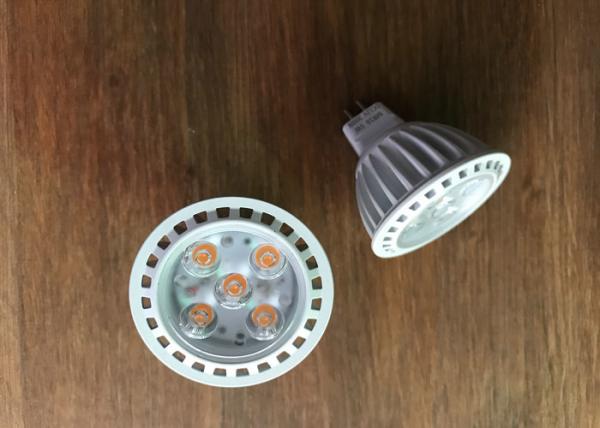 Dimmable DC12V 5W LED Spot Bulbs 3000K SMD3030 50mm 45 Degree 450LM