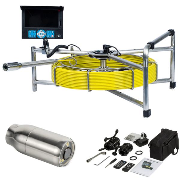 H.265 50m Cable Reel Plumbing Inspection Camera For Pipeline
