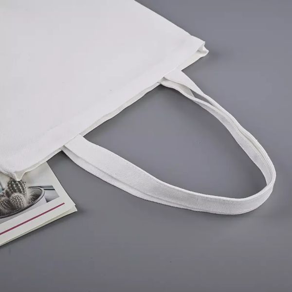 Medium Size Reusable Cotton Canvas Shopping Bag Customized and Custom for Shopping
