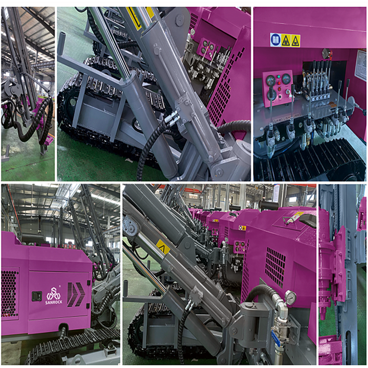 Гидравлическая буровая установка Crawler глубины 30m скважины машины DTH сверля