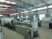 Línea de producción de tuberías de espuma aislada de tornillo de 120 mm de diámetro baja en carbono