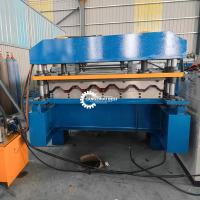 Rolo da plataforma de assoalho do Plc que forma a fatura do painel do telhado do perfil da chapa de aço da máquina