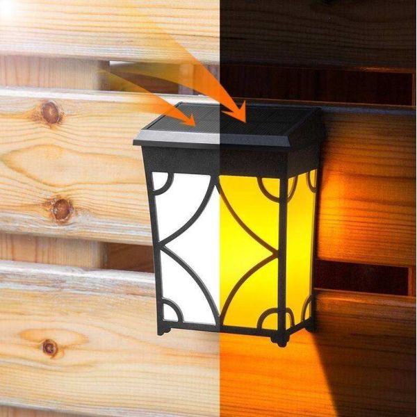 1.2V Input Voltage LED Motion Sensor Lamp for Outdoor Garden Waterproof Solar Wall Lamp