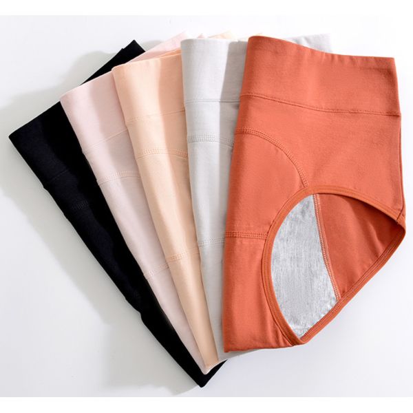 3 Layer Plus Size High Waist Classic Female Period Panties Breathable Menstrual Underwear For Women